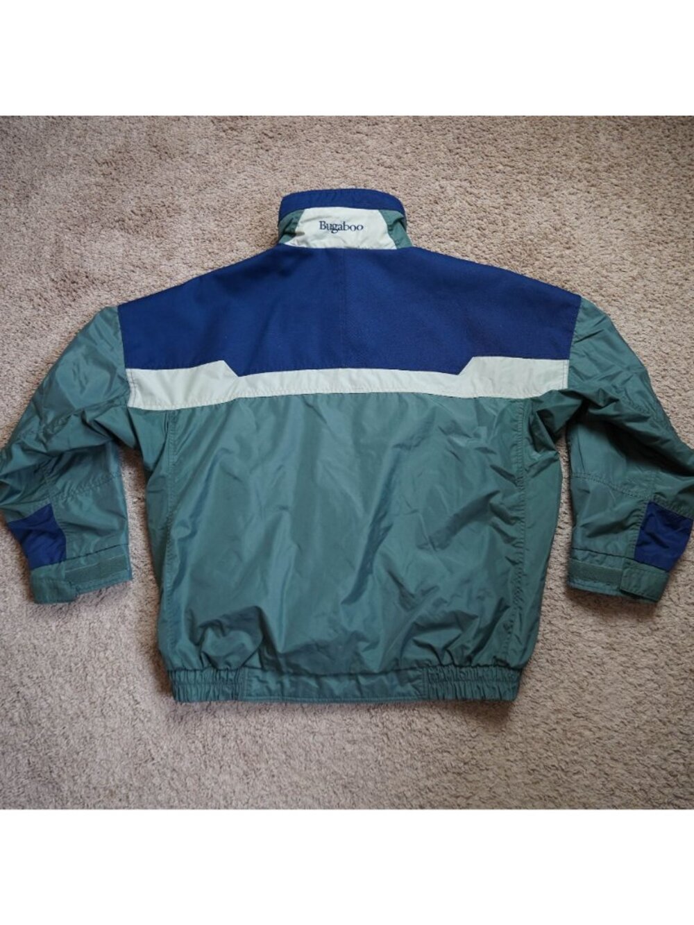 Y2K Columbia Bugaboo Jacket Mens L Green ColorBlock Winter Coat Shell Only - Picture 2 of 11
